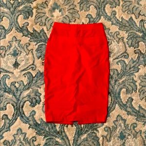 Red Pencil Skirt
